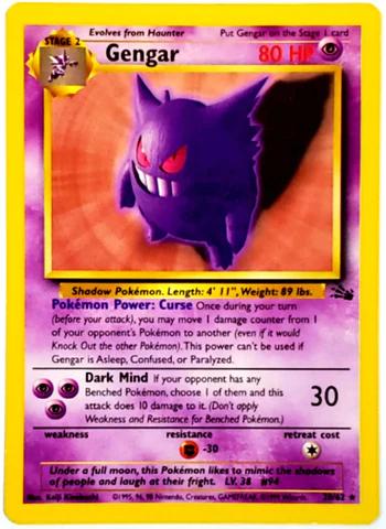 Gengar (020/62) Unlimited [Fossil] - Rare