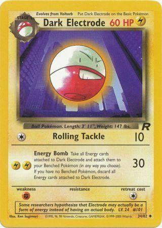 Dark Electrode (034/82) Unlimited [Team Rocket] - Uncommon