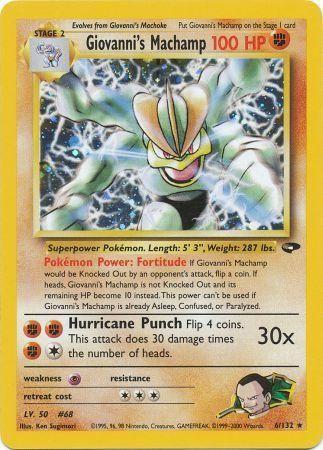 Giovanni's Machamp (006/132) Unlimited Holofoil [Gym Challenge] - Holo Rare