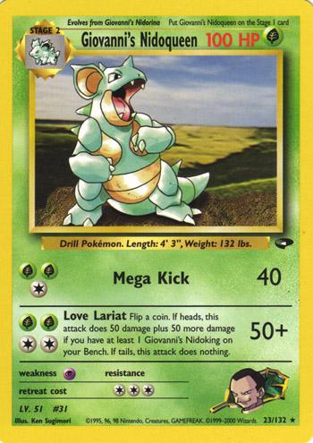 Giovanni's Nidoqueen (023/132) Unlimited [Gym Challenge] - Rare