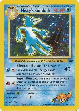 Misty's Golduck (012/132) Unlimited Holofoil [Gym Challenge] - Holo Rare