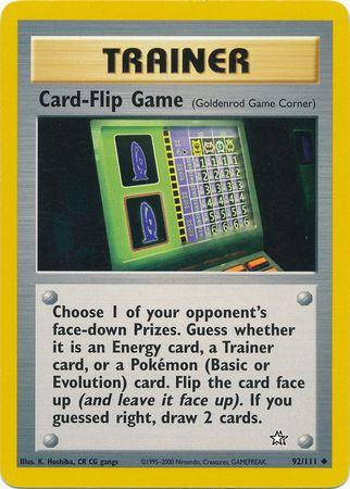 Card-Flip Game (Goldenrod Game Corner) (092/111) Unlimited [Neo Genesis] - Uncommon