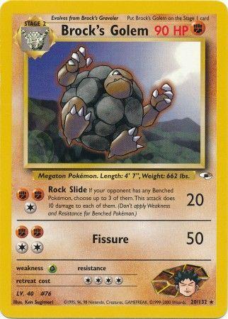 Brock's Golem (020/132) Unlimited [Gym Heroes] - Rare
