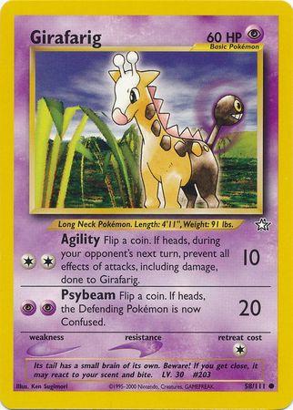 Girafarig (058/111) Unlimited [Neo Genesis] - Common