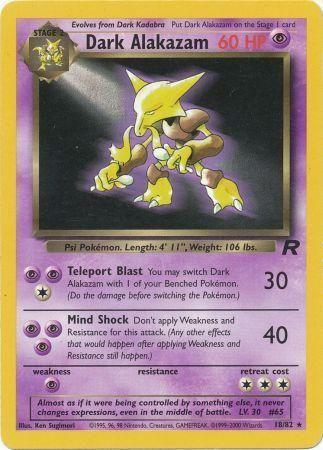 Dark Alakazam (018/82) Unlimited [Team Rocket] - Rare