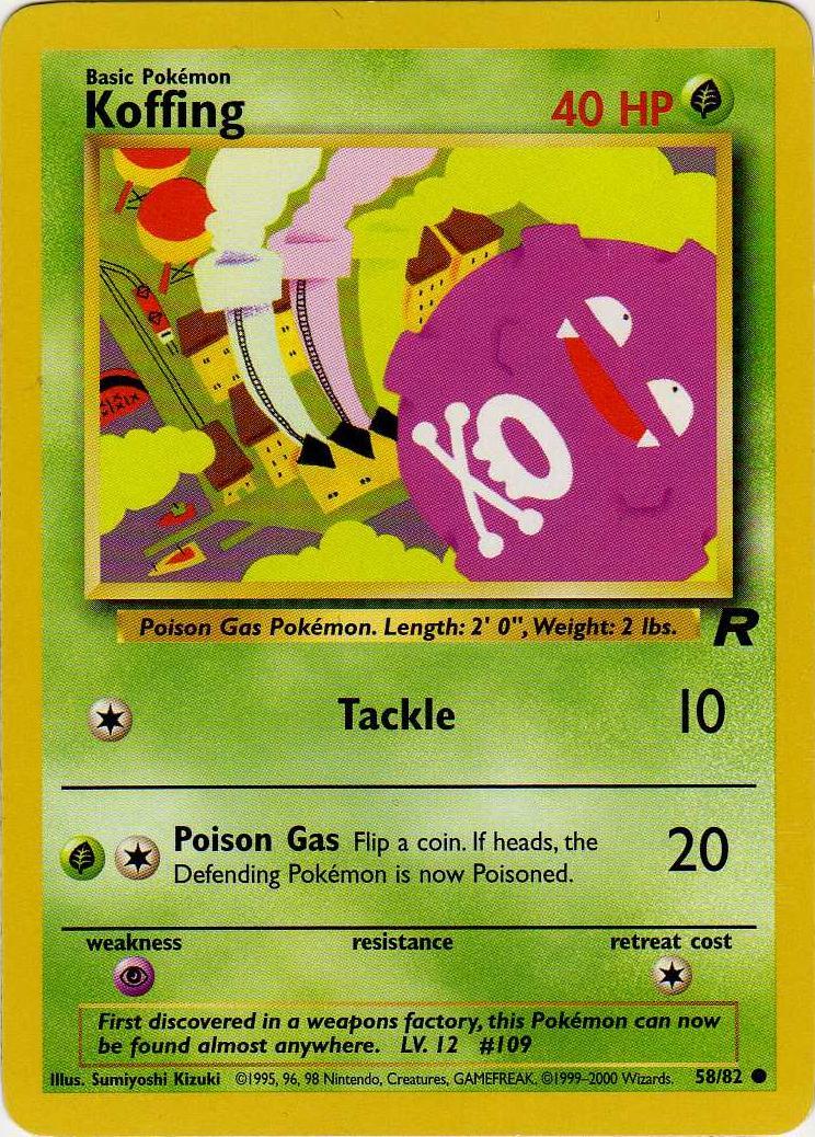 Koffing (058/82) Unlimited [Team Rocket] - Common