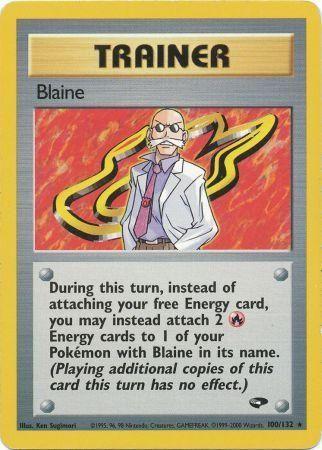 Blaine (100/132) Unlimited [Gym Challenge] - Rare