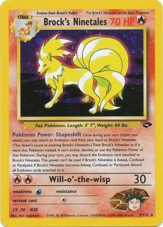 Brock's Ninetales (003/132) Unlimited Holofoil [Gym Challenge] - Holo Rare