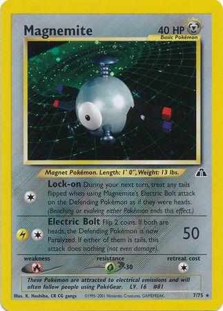 Magnemite (7/75) Unlimited Holofoil [Neo Discovery] - Holo Rare