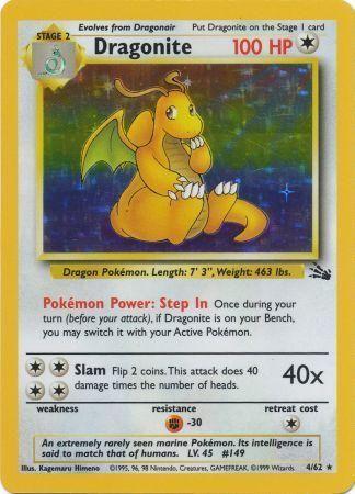Dragonite (004/62) Unlimited Holofoil [Fossil] - Holo Rare
