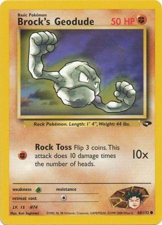 Brock's Geodude (068/132) Unlimited [Gym Challenge] - Common