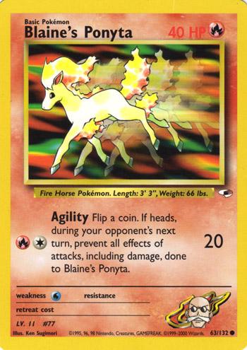 Blaine's Ponyta (063/132) Unlimited [Gym Heroes] - Common