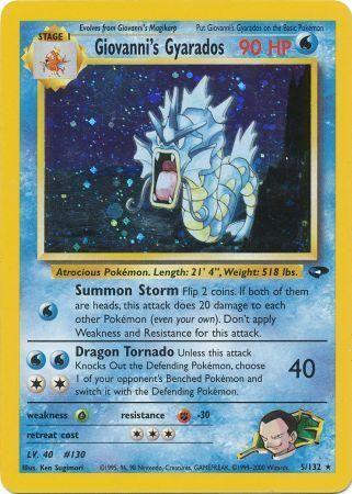 Giovanni's Gyarados (5/132) Unlimited Holofoil [Gym Challenge] - Holo Rare