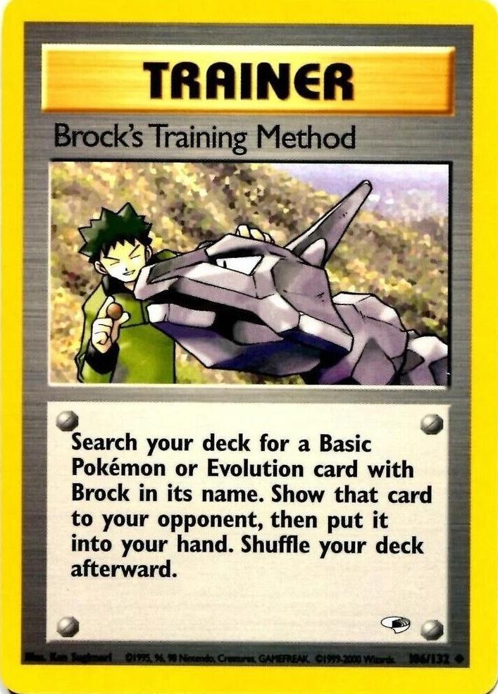 Brock's Training Method (106/132) Unlimited [Gym Heroes] - Uncommon