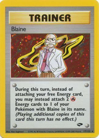 Blaine (17/132) Unlimited Holofoil [Gym Challenge] - Holo Rare