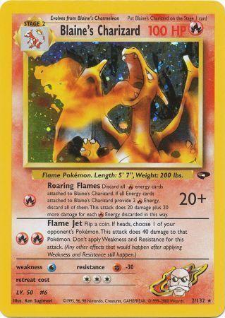 Blaine's Charizard (2/132) Unlimited Holofoil [Gym Challenge] - Holo Rare