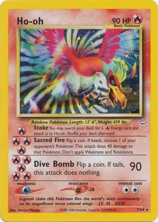 Ho-oh (7/64) Unlimited Holofoil [Neo Revelation] - Holo Rare