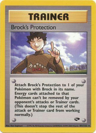 Brock's Protection (101/132) Unlimited [Gym Challenge] - Rare