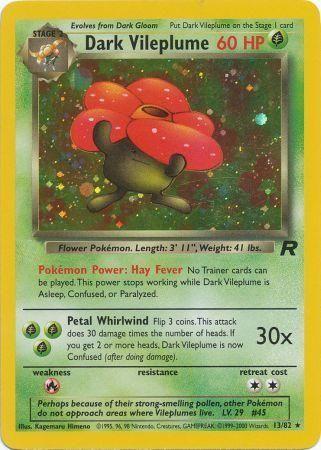 Dark Vileplume (013/82) Unlimited Holofoil [Team Rocket] - Holo Rare