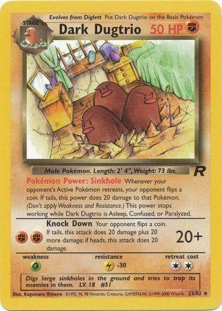 Dark Dugtrio (023/82) Unlimited [Team Rocket] - Rare