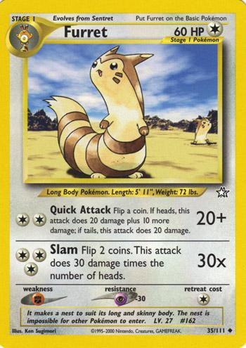 Furret (035/111) Unlimited [Neo Genesis] - Uncommon