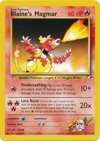 Blaine's Magmar (037/132) Unlimited [Gym Heroes] - Uncommon