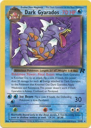 Dark Gyarados (025/82) Unlimited [Team Rocket] - Rare