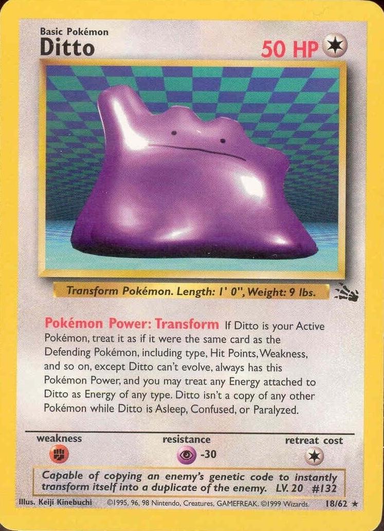 Ditto (018/62) Unlimited [Fossil] - Rare