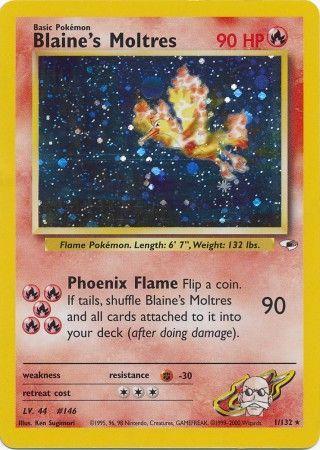 Blaine's Moltres (001/132) Unlimited Holofoil [Gym Heroes] - Holo Rare