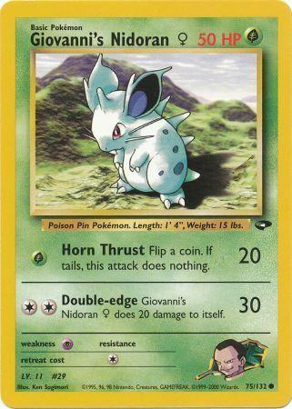 Giovanni's Nidoran F (075/132) Unlimited [Gym Challenge] - Common
