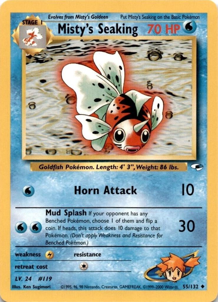 Misty's Seaking (055/132) Unlimited [Gym Heroes] - Uncommon