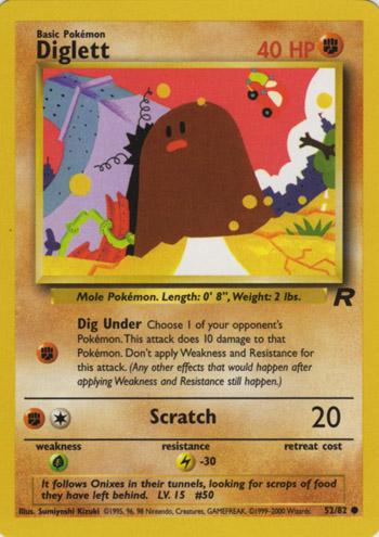 Diglett (052/82) Unlimited [Team Rocket] - Common