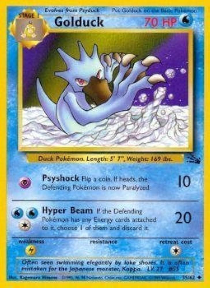 Golduck (035/62) Unlimited [Fossil] - Uncommon