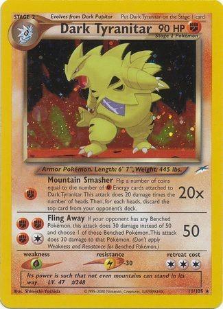 Dark Tyranitar (11/105) Unlimited Holofoil [Neo Destiny] - Holo Rare