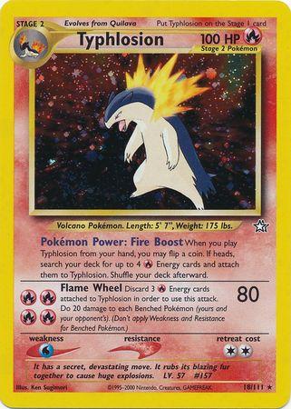 Typhlosion (18/111) Unlimited Holofoil [Neo Genesis] - Holo Rare