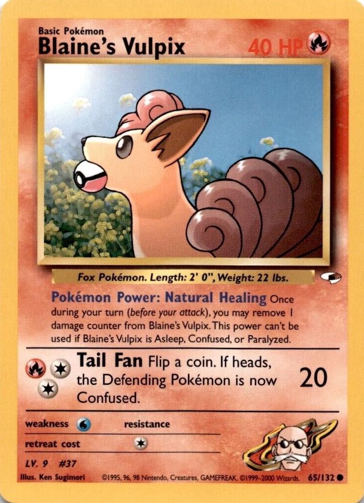 Blaine's Vulpix (065/132) Unlimited [Gym Heroes] - Common