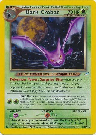 Dark Crobat (2/105) Unlimited Holofoil [Neo Destiny] - Holo Rare