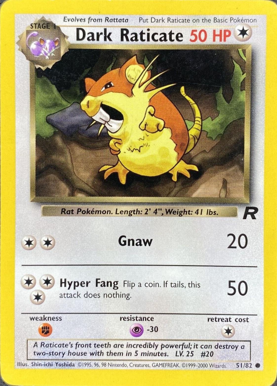 Dark Raticate (051/82) Unlimited [Team Rocket] - Common