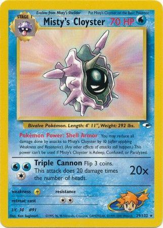 Misty's Cloyster (029/132) Unlimited [Gym Heroes] - Rare
