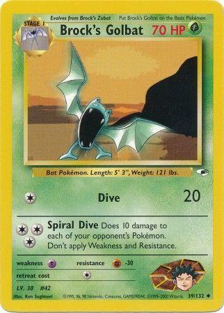 Brock's Golbat (039/132) Unlimited [Gym Heroes] - Uncommon