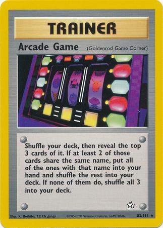 Arcade Game (Goldenrod Game Corner) (083/111) Unlimited [Neo Genesis] - Rare