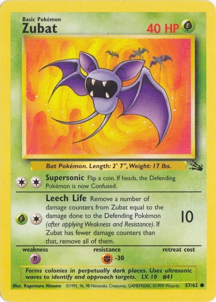 Zubat (057/62) Unlimited [Fossil] - Common