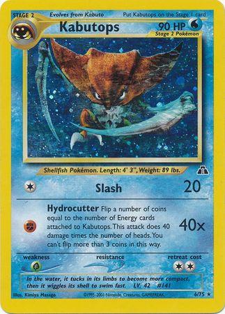 Kabutops (6/75) Unlimited Holofoil [Neo Discovery] - Holo Rare