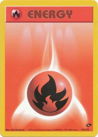 Fire Energy (128/132) Unlimited [Gym Challenge] - Common
