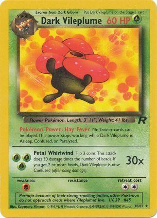 Dark Vileplume (030/82) Unlimited [Team Rocket] - Rare