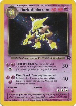 Dark Alakazam (001/82) Unlimited Holofoil [Team Rocket] - Holo Rare