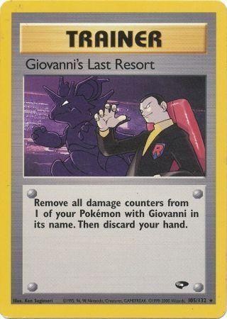 Giovanni's Last Resort (105/132) Unlimited [Gym Challenge] - Rare