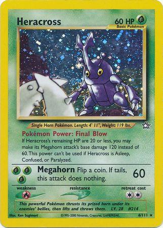 Heracross (006/111) Unlimited Holofoil [Neo Genesis] - Holo Rare