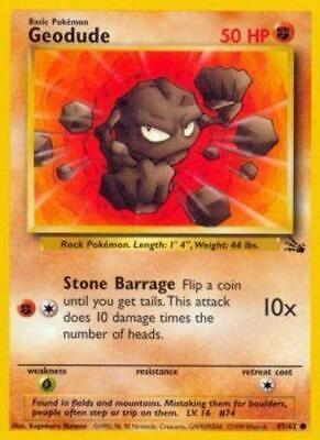 Geodude (047/62) Unlimited [Fossil] - Common