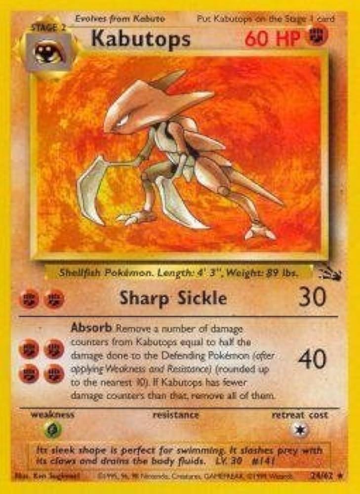 Kabutops (024/62) Unlimited [Fossil] - Rare